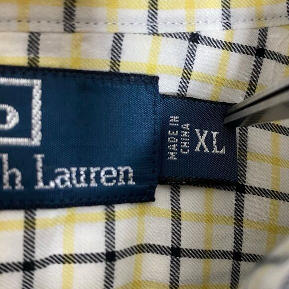 Polo Ralph Lauren Shirt Mens XL Tattersall Button Up Plaid Long Sleeve Preppy - Picture 6 of 11